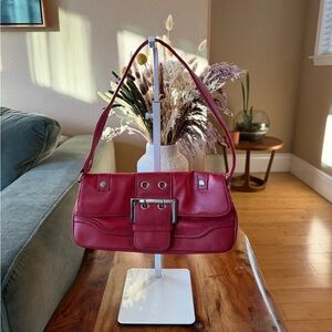 Y2K Wilson’s Red Leather Shoulder Bag